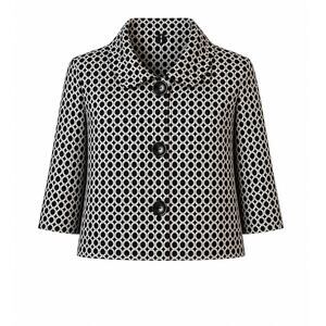 Notations Vintage Retro Blazer Black and Cream Size Large